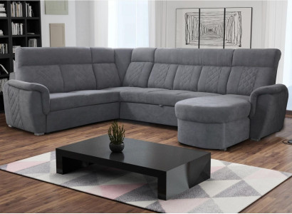Living landscape Luxury Upholstery Modern Relax Sofa Couch Corner sofa U-shape Seat Furniture